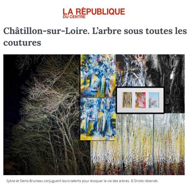 A lire dans la presse ce matin
https://www.larep.fr/chatillon-sur-loire-45360/loisirs/larbre-sous-toutes-les-coutures_14669995/
#artcontemporain #artistes #exposition #peinture #ceramique #photographie
