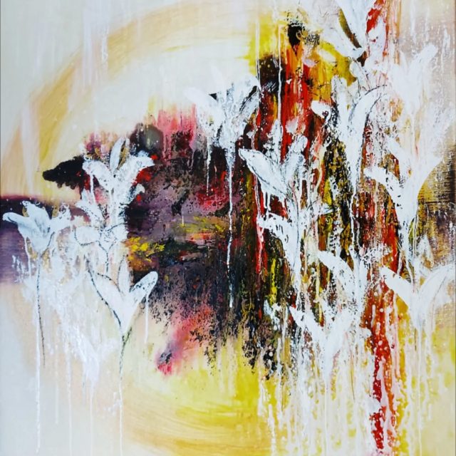 Ici et maintenant

Vivre intensément le moment présent
Dire le goût savoureux de la paix.

Huile et techniques mixtes sur toile 92x73cm 

Actuellement en expo à Dreux avec ERYA

#artcontemporain #artist #exposition